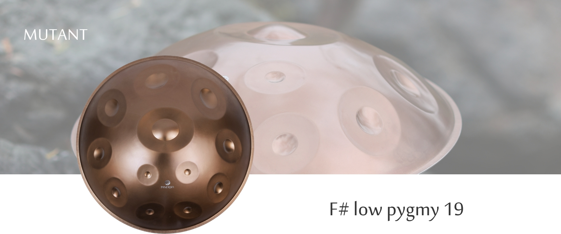 Stainless Steel Handpan Mutant Series - F# Low Pygmy - 19 Notes